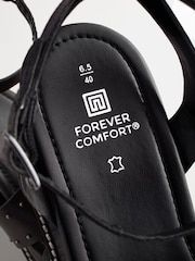 Schwarz - Forever Comfort Lederschuhe mit Nieten und Keilabsatz - Bild 8 von 8