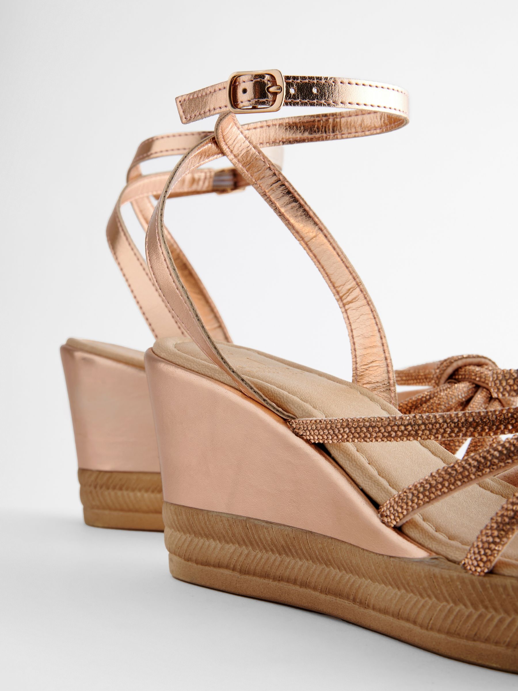 Next rose gold wedges discount