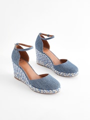 Blue Forever Comfort® Closed Toe High Wedges - Image 1 of 7