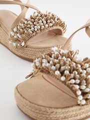 Neutral Forever Comfort® Espadrille Flatform Sandals - Image 3 of 6