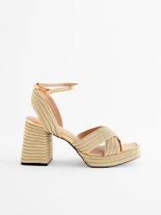 Gold Forever Comfort® Flare Platform Sandals - Image 4 of 7