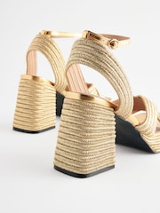 Gold Forever Comfort® Flare Platform Sandals - Image 7 of 7