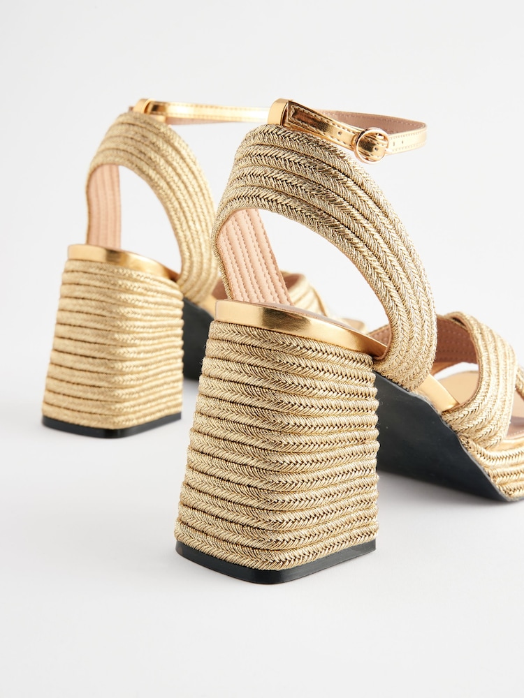 Gold - Forever Comfort® Sandalen mit ausgestellter Plateausohle - Bild 7 von 7 Gold - Forever Comfort® Sandalen mit ausgestellter Plateausohle - Bild 7 von 7
