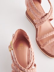 Neutrale Farbe - Forever Comfort® Geflochtene Kork-Keilschuhe​​​​​​​ - Bild 4 von 5