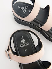 Pink Forever Comfort® Leather Chunky Flatform Sandals - Image 5 of 7