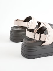 Bone Standard/Wide Fit Chunky Wedge Sandals - Image 5 of 8