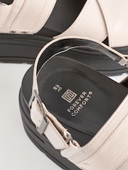 Bone Standard/Wide Fit Chunky Wedge Sandals - Image 7 of 8