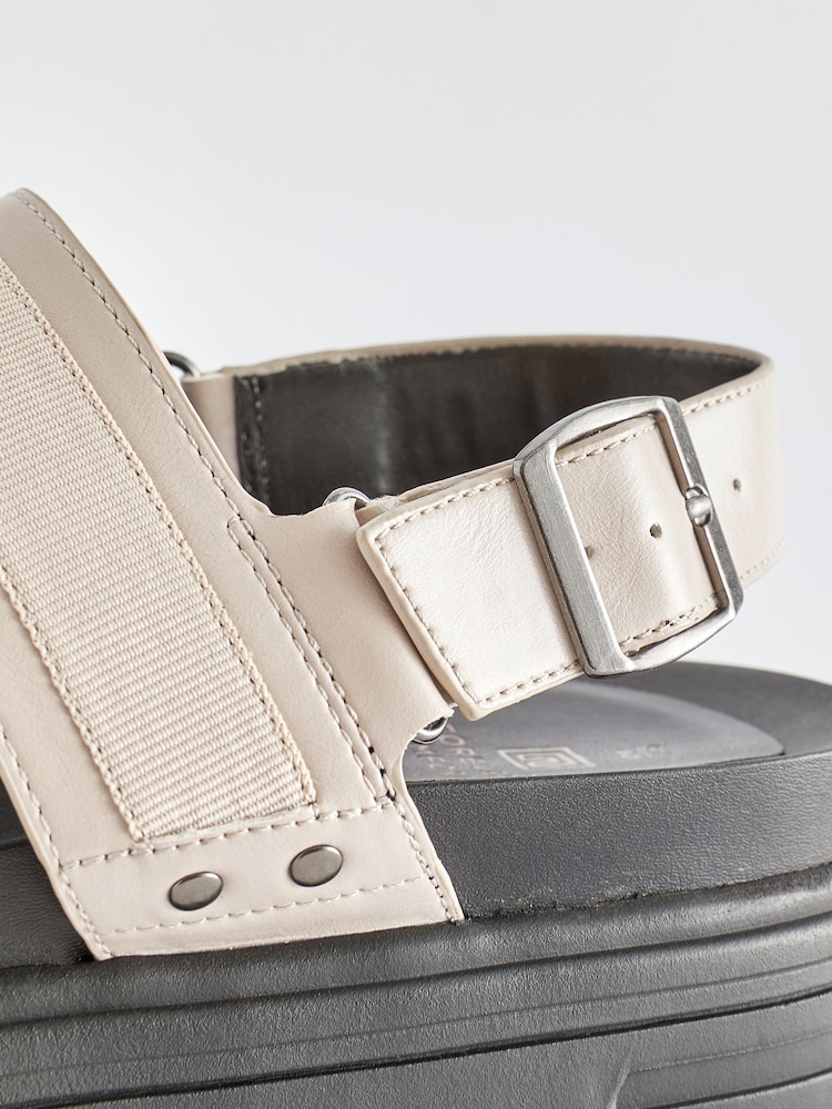 Bone Standard/Wide Fit Chunky Wedge Sandals - Image 8 of 8