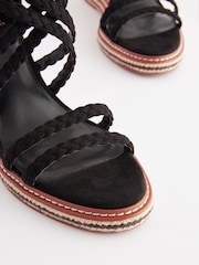 Schwarz - Forever Comfort® Geflochtene Kork-Keilschuhe​​​​​​​ - Bild 5 von 8