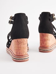 Schwarz - Forever Comfort® Geflochtene Kork-Keilschuhe​​​​​​​ - Bild 6 von 8