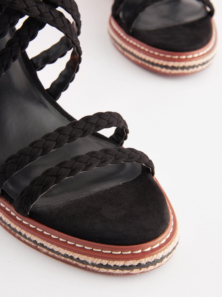 Schwarz - Forever Comfort® Geflochtene Kork-Keilschuhe​​​​​​​ - Bild 8 von 8
