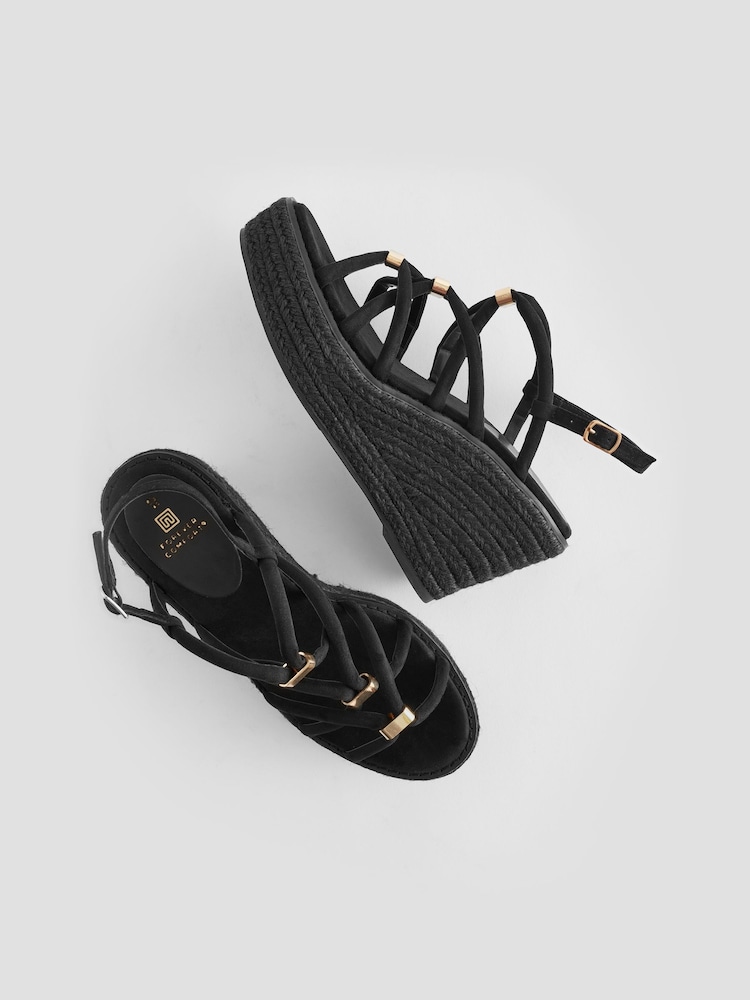 Black Forever Comfort® Hardware Detail Wedges - Image 3 of 6