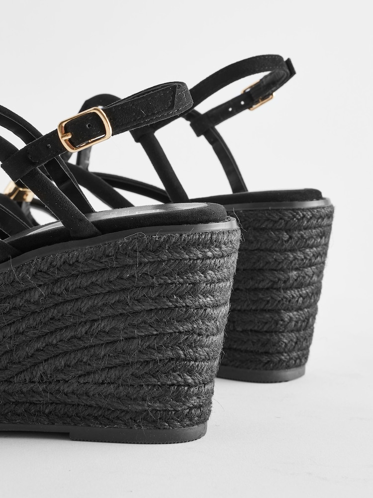 Black Forever Comfort® Hardware Detail Wedges - Image 4 of 6