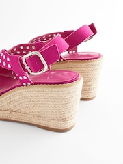 Pink Forever Comfort® Eyelet Detail Wedges - Image 3 of 6