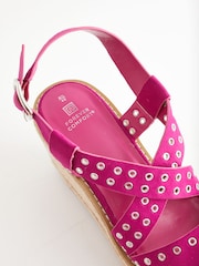 Pink Forever Comfort® Eyelet Detail Wedges - Image 6 of 6