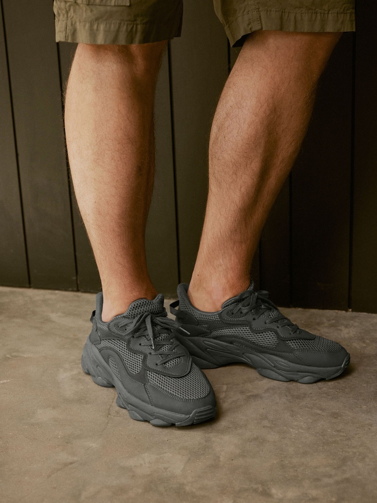 Grey EDIT Foam Runner Trainers - Image 1 of 6