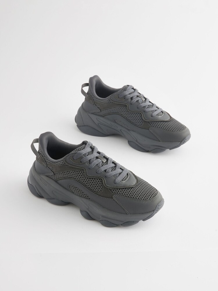 Grey EDIT Foam Runner Trainers - Image 2 of 6