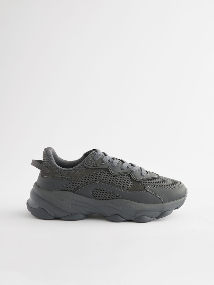 Grey EDIT Foam Runner Trainers - Image 3 of 6
