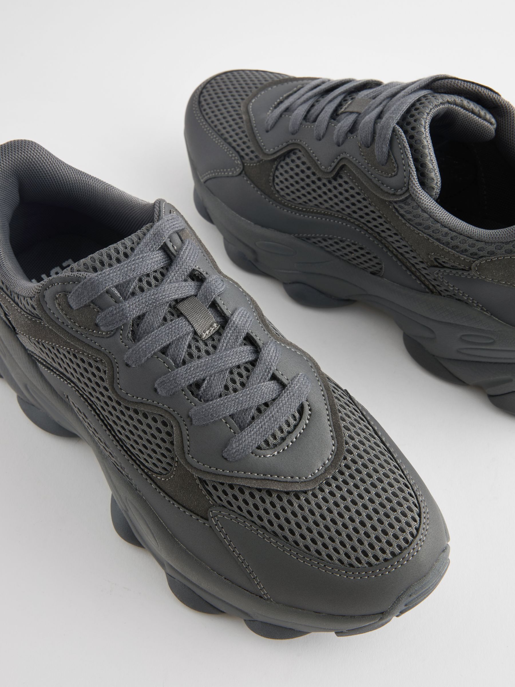 Grey EDIT Foam Runner Trainers - Image 4 of 6