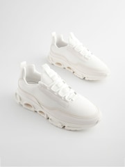 White EDIT Mesh Trainers - Image 2 of 6