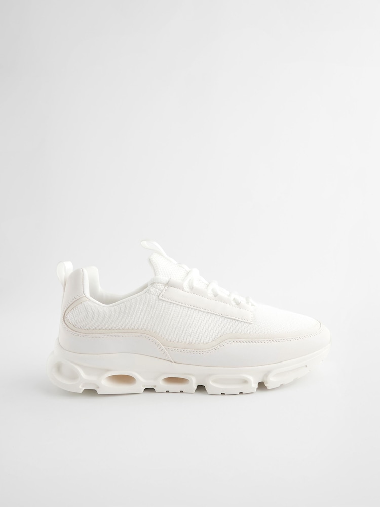 White EDIT Mesh Trainers - Image 6 of 6