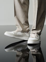 Grey/White EDIT Court Trainers - Image 2 of 6