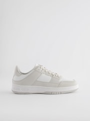 Grey/White EDIT Court Trainers - Image 3 of 6