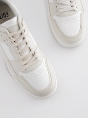 Grey/White EDIT Court Trainers - Image 5 of 6