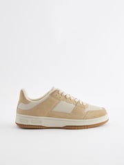 Natural EDIT Court Trainers - Image 3 of 6
