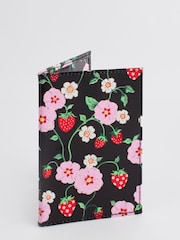 Cath Kidston Black Floral Print Passport Cover - Image 1 of 4
