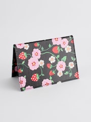 Cath Kidston Black Floral Print Passport Cover - Image 3 of 4