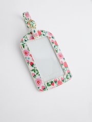 Cath Kidston Ecru/Pink Floral Luggage Tag - Image 1 of 3