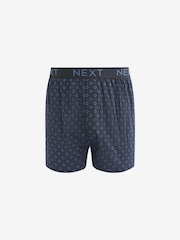 Blue/White Pattern 4 pack Boxers - Image 3 of 7