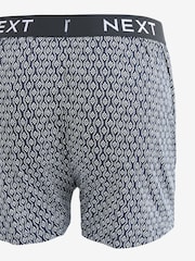 Blue/White Pattern 4 pack Boxers - Image 6 of 7