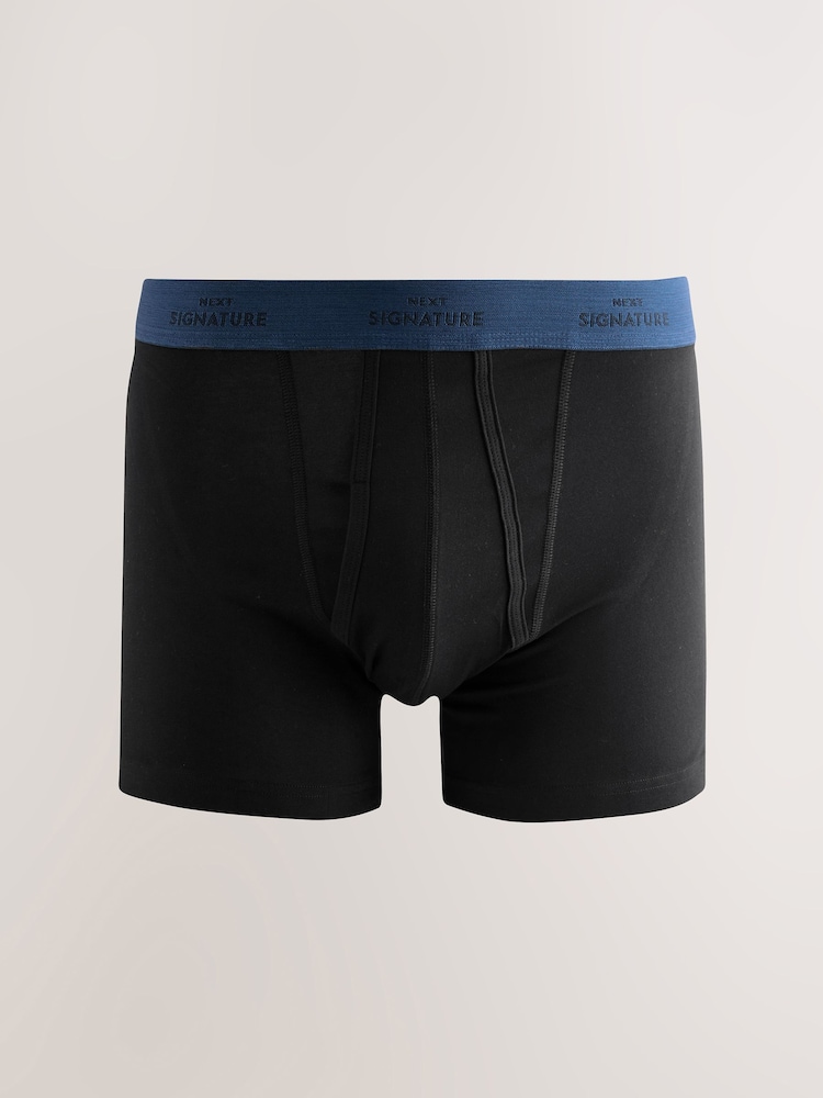 Black Comfort Soft 4 pack Signature A-Fronts Boxers - Image 4 of 7