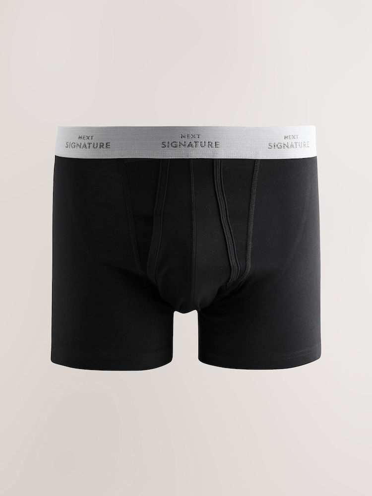 Black Comfort Soft 4 pack Signature A-Fronts Boxers - Image 5 of 7