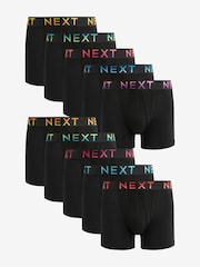 Svart Bright Ombre Text Midjeband - 10 -paket - A-Front Boxare - Bild 1 av 12