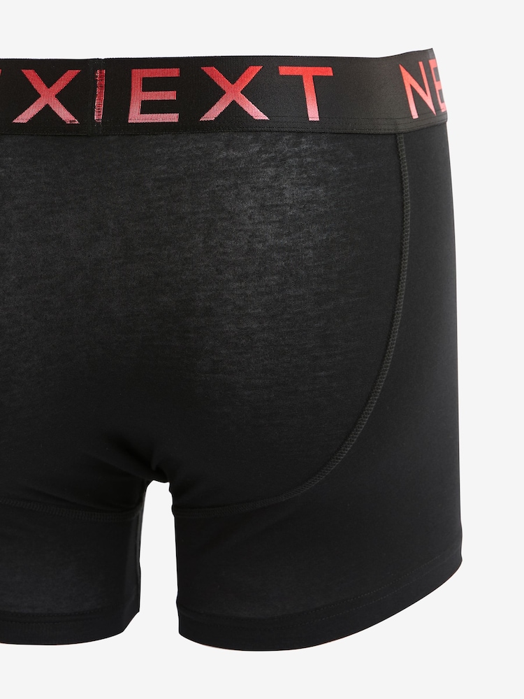 Black Bright Ombre Text Waistbands 10 pack A-Front Boxers - Image 11 of 12