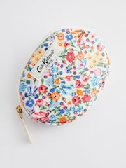أزرق/أصفر زهور - محفظة مستديرة قطن 100% مزودة بجيب من Cath Kidston - صورة 1 من 4