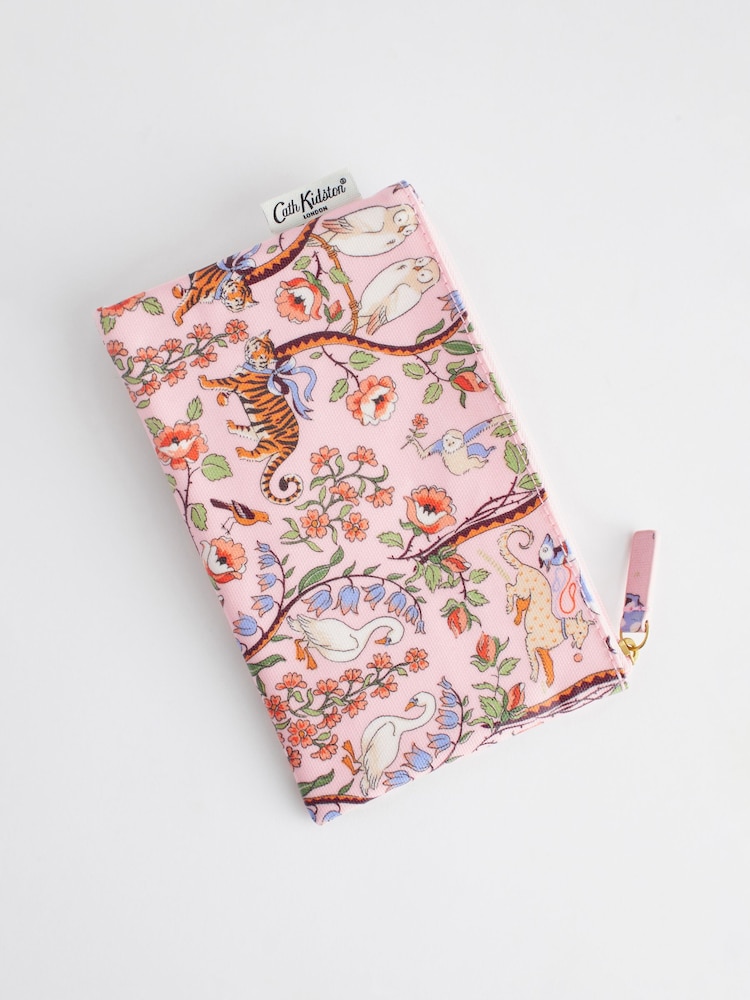 Cath Kidston Pink Floral Zipped Flat Purse - Image 1 of 3
