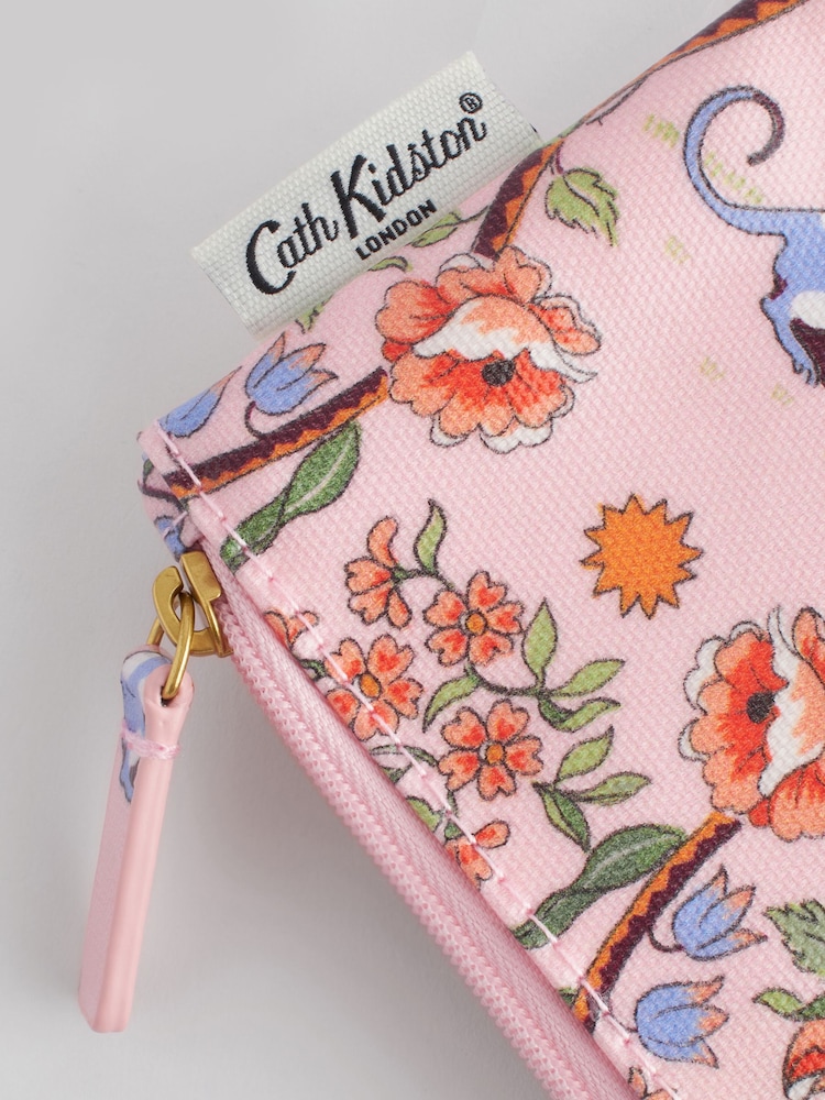 Cath Kidston Pink Floral Zipped Flat Purse - Image 3 of 3