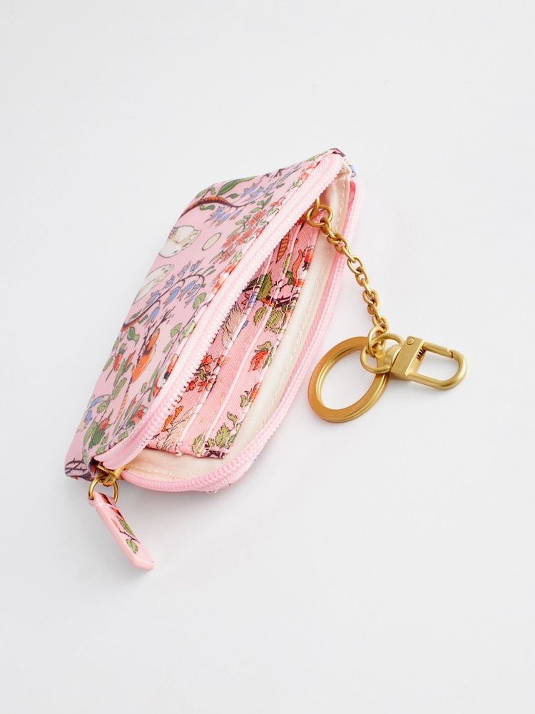 Cath Kidston Pink Animal and Floral Print Card and Coin Purse - Image 2 of 3