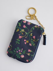 Cath Kidston Navy/Pink Floral Print Card and Coin Purse - Image 2 of 4