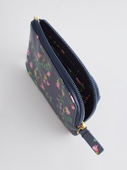 Cath Kidston Navy/Pink Floral Print Card and Coin Purse - Image 3 of 4