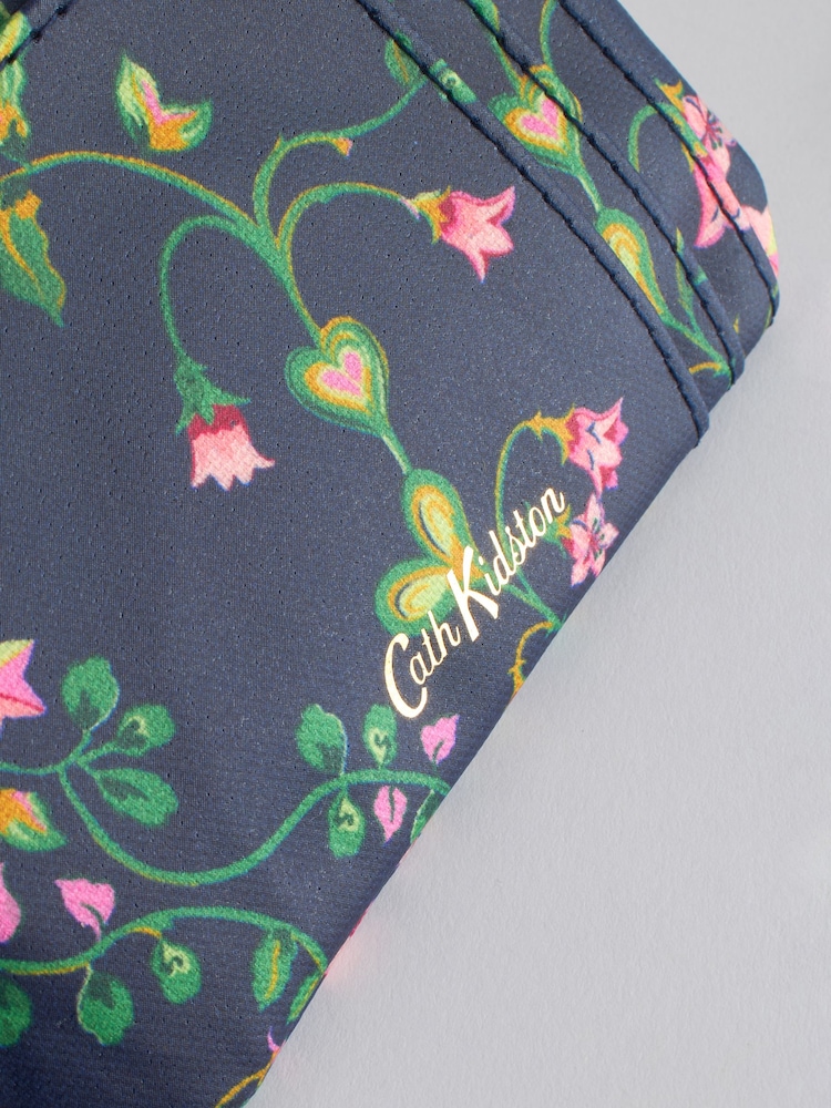 Cath Kidston Navy/Pink Floral Print Card and Coin Purse - Image 4 of 4