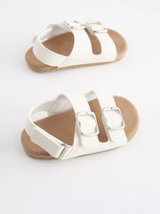 White Corkbed Baby Sandals (0-24mths) - Image 5 of 7
