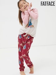 FatFace Pink Kangaroo Pyjama Set - Image 1 of 4