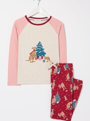 FatFace Pink Kangaroo Pyjama Set - Image 4 of 4