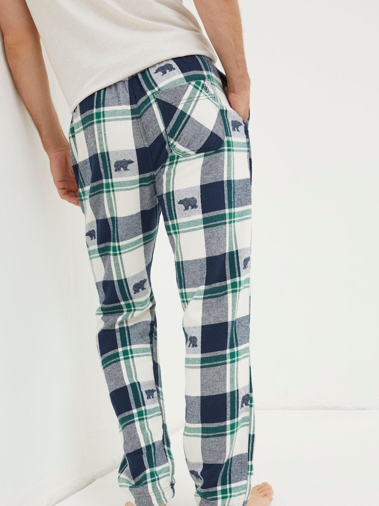 FatFace Red Bear Jacquard Pyjama Trousers - Image 2 of 3