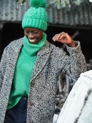 FatFace Green Nellie Boxy Roll Neck Jumper - Image 1 of 1
